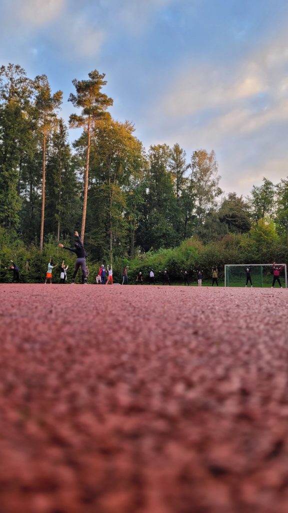 Frühsport nach der Joggingrunde
